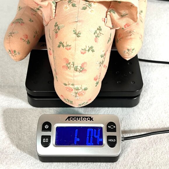 Vintage Floral Print Stuffed Easter Bunny Rabbit Plush Toy Handmade by Grandma - Picture 16 of 16